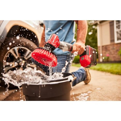 CRAFTSMAN Power Scrubber Medium Bristle Brush for V20 Cordless 2-in-1 Power Scrubber (CMCPSMB) - style: Medium Bristle Brush