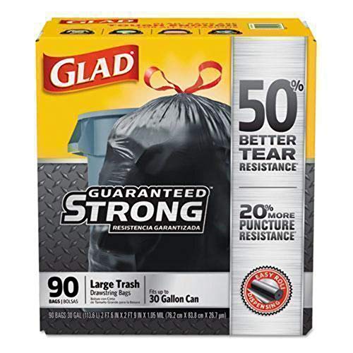 Drawstring Large Trash Bags - size: 90 Count (Pack of 1)