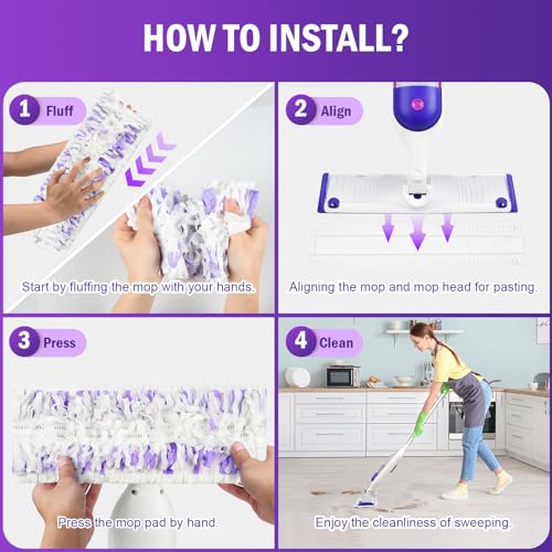 15 Pack Disposable Moping Pads Refills for Power Mop™ Multi-Surface Mop and PowerMop™ Wood Mop, Replacement Mop Pads for Floor Cleaning - size: Multi-15