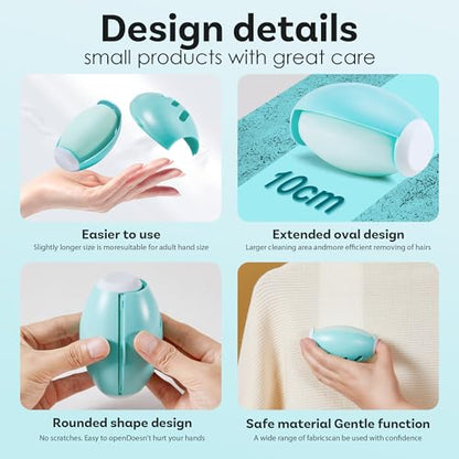Washable Reusable Gel Lint Roller for Pet Hair，Portable Mini Dog Cat Pet Hair Remover for Clothes，Laundries ，Dust Fuzz Fur -Sticky Cleaner- Small Travel Animal Fur Removal Tool (Purple) - color: Purple