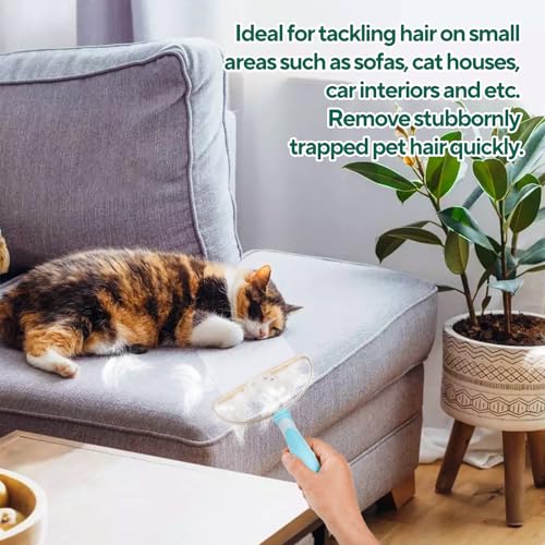 Pet Hair Remover, Retractable Carpet Scraper Rake, Portable Carpet Scraper of Dog Cat Hair Remover for Embedded Fur Removal from Carpet, Stair or Rug