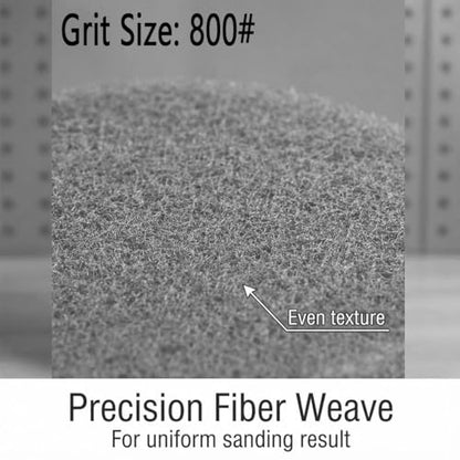 4 Inch 800 Grit Drill Brush Scrubber Scouring Pads, 20 Pcs Hook & Loop Power Scrubber Scour Pads for Rotary Tools, Random Orbital Sander (Grey) - style: Grey - 800#