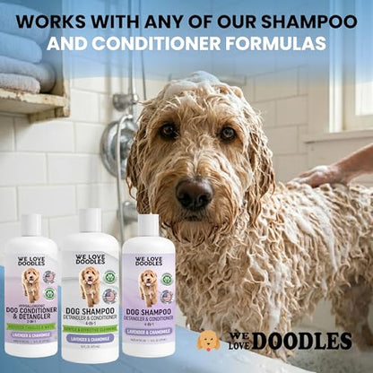 Dilution Bottle for Dog Shampoo, Mixing Bottle for Professional and Home Grooming, for Shampoo, Conditioner, and Solutions, Unscented, 35 oz (2 Pack) [We Love Doodles] - color: Pack of 2