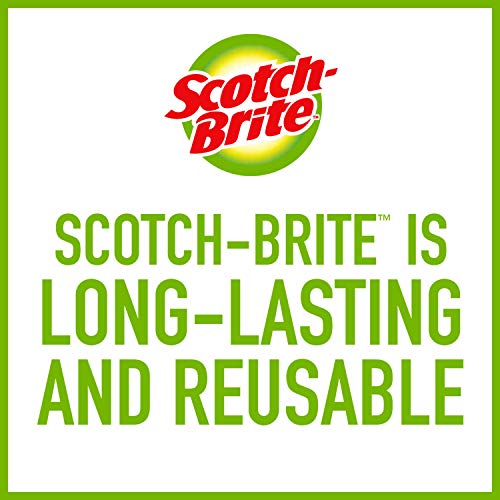 Scotch-Brite Stainless Steel Scrubber for Cleaning Kitchen, Household, and Dishes - 3 Scrubbers (Pack of 2)