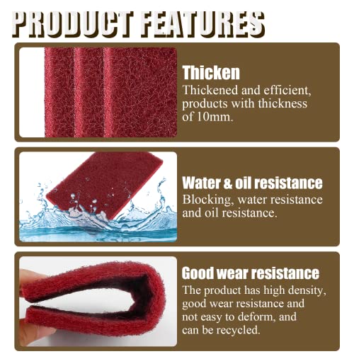 4 Pcs 4.7 x 7.9 Inch General Purpose Scuff Pads, 7447 Very Fine Sanding Hand Pads for Scuffing, Scouring, Sanding, Paint Primer Prep Adhesion Scratch, Surface Preparation for Car, Craft - size: Coarse, 4pcs