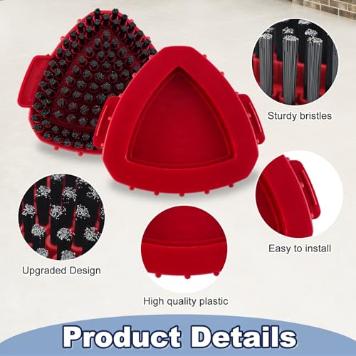 Scrubber Mop Head for Ocedar, Upgrade Scrub Brush for Ocedar, Spin Mop Scrub Brush Head for O Cedar RinseClean 2-Tank, More Bristles Scrub Brush Attachment for Bathroom, Deck, Kitchen Floor Cleaning - size: Scrubber Mop Head-2Tank