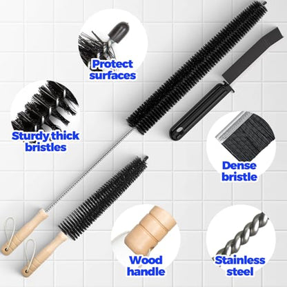 Holikme 3 Pack Dryer Vent Cleaner Kit Clothes Dryer Lint Brush Vent Trap Cleaner Home Essentials Crevice Gap Cleaning Tool Brush - size: Standard 3Pack