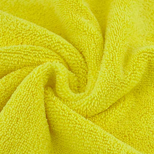 POLYTE Premium Microfiber Cleaning Towel,16x16 in 36 Pack (Blue,Gray,Yellow) - color: Blue,gray,yellow