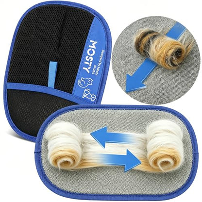 MOSTY Reusable Electrostatic Pet Hair Removal Gloves, 1PC | for Dogs & Cats, Magic Quick Fur Remover Tool for Sofa, Couch, Carpet Laundry & Car Seats, Must for Pet Owner