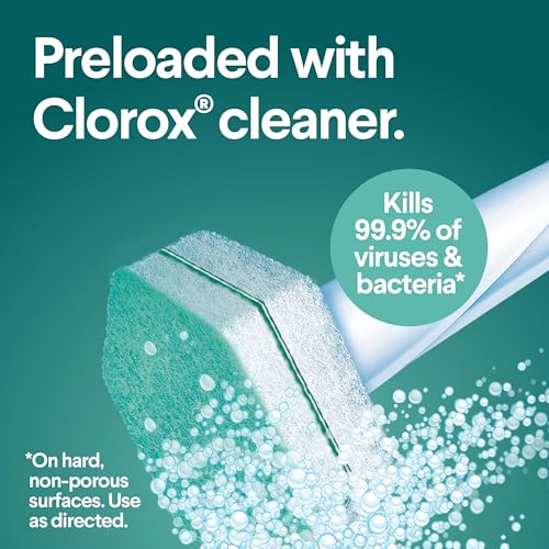 CLOROX ToiletWand Toilet Cleaner Refills, Toilet brush, Rainforest Rush, 10 Count (Pack of 6) - size: 10 Count (Pack of 6)
