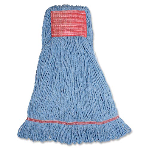 Genuine Joe LBL5BEA Synthetic Lg Blend Wet Mop Wide Band Loop, 21oz, BE