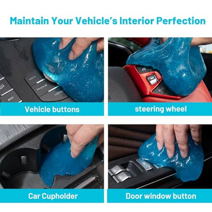 WildAuto Car Cleaning Gel for Car Detailing Cleaning Car Cleaning Putty Universal Car Cleaning Tools Car Slime Cleaner Dust Cleaning Gel Car Accessories Keyboard Cleaner Supplies - size: 100g-2pcs