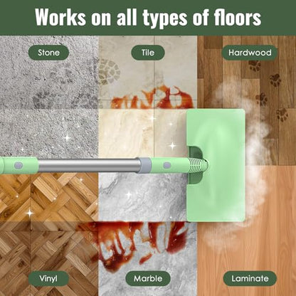 FEPPO Steam Mop & Detachable Handheld Steam Cleaner for Home and Floor Cleaning, 15s Heat-Up, 230°F Floor Steamer for Deep Cleaning with Multi-purpose Attachments Hardwood Floors, Tile,Grout,Furniture