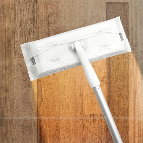FABULETTA 2-in-1 Floor Mop And Wet Wipes Kit, Hardwood Floor Cleaning System For Wet Dry Use, Reusable Flat Mop With Disposable Pads For Home(B)