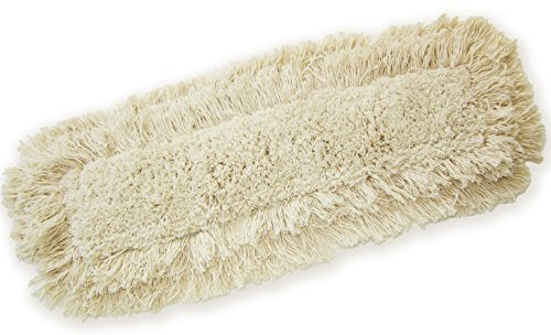 24" Industrial Strength Washable Cotton Dust Mop Refill, Replacement Head for Home & Commercial Use, Fits 24 Inch Frame, Cleans Hardwood, Laminate, Concrete, or Other Floor Systems (24") - size: 24 Inch (Pack of 1)