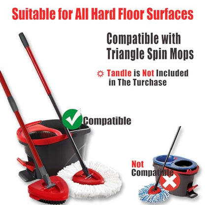 7-Pack Mop Heads Replacements for Ocedar EasyWring 1 Tank,Microfiber Spin Mop Refills, Deep Cleaning, Easy to Replace, Machine Washable