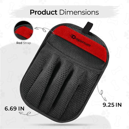 Pet Hair Remover for Laundry, Pet Hair Remover Glove (2 Pack) – Reusable Electrostatic Pet Hair Removal Mitt for Couch, Carpet, Car Seat & Laundry – Cat & Dog Fur Cleaning Tool for Furniture - color: Black 2PCs