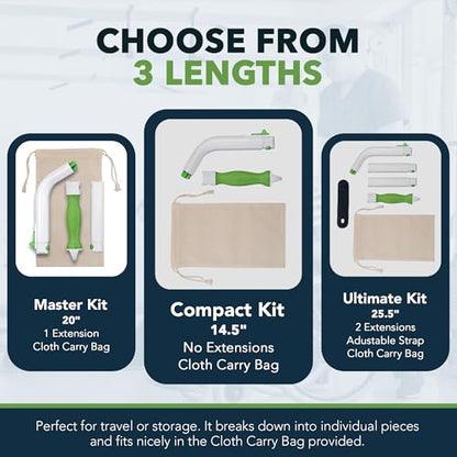 FreedomWand Toilet Tool Extension - 4" Toilet Assist Devices for Wiping Extension Piece - Lightweight and Easy to Use Bathroom Essentials, Adjustable Attachment for Personal Hygiene and Movement - size: 4" Extension