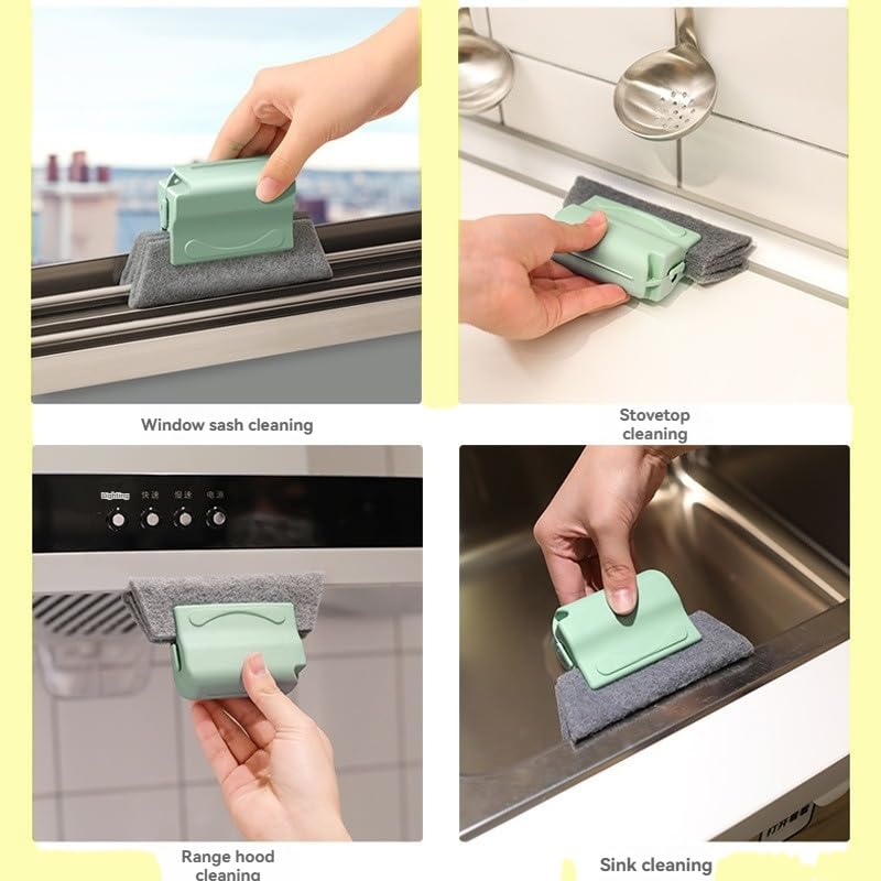 11Pcs Window Track Cleaning Tools, Groove Gap Cleaning Brush Kit, Deep Cleaner for Door Tracks, Sliding Doors, Tile Lines and Shutter