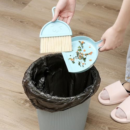 TAORANJU Small Broom and Dustpan Set, Portable Mini Dustpan and Brush Set, Lightweight Dust Pan and Brush Set, Desktop Cleaning Supplies for Tabletop, Keyboard, Small Space and Pet Areas