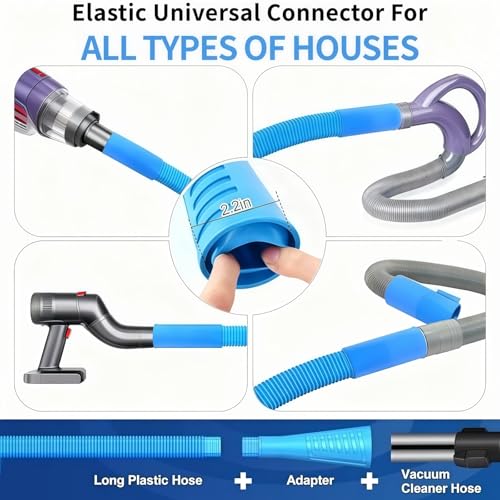 Dryer Vent Cleaner Kit - Universal Vacuum Hose Attachment & Lint Brush, Effectively Clean Clogged Dryer Ducts, Fit Most Vacuums for Dryer, Refrigerator Coils & Behind Appliances (Purple) - color: Purple