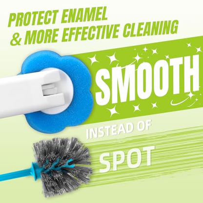 Disposable Toilet Brush, Extended Handle with 54 Cleaner Refills Toilet Brush for Toilet Bowl Cleaners, Bathroom Cleaning(2-Set) - size: 2 Brush+54 Refills