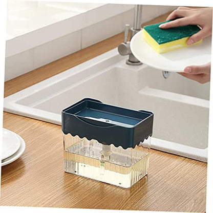Cabilock 1pc Creative Liquid Dispenser Box with Sponge Wipes Press Automatic Soap Dispenser for Kitchen and Home Use Material Easy to Color