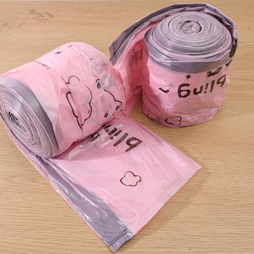 2 Rolls Thickened Drawstring High Stretch Garbage Bags Large Capacity Heavy Load PE Waste Bags, Eco-Friendly, Tear Resistant, 45 * 41cm (50PCS/ Roll)