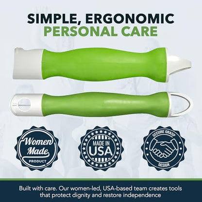 FreedomWand Toilet Tool Handle Replacement - Countoured Grip with Hanging Loop Handle for Toilet Assist Devices - Lightweight Bathroom Essentials for Men, Women, Children and Seniors, 1 Piece - size: Handle Replacement