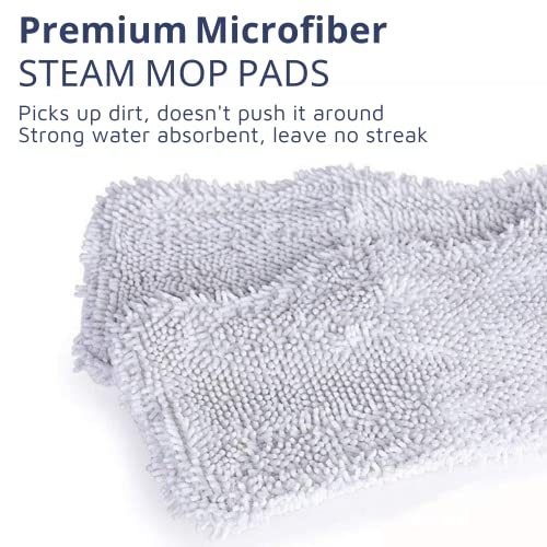 Flammi Steam Mop Pads for Shark S1000/S3101/S3250/SK Series SK410 SK435CO SK460 SK140 SK141 S3251 Steam Mop Replacement Pads, 4 Pack
