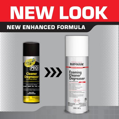 Rust-Oleum Professional Cleaners Foaming Cleaner Degreaser | 20oz Aerosol Can | Professional Strength - size: 20 Fl Oz (Pack of 1)