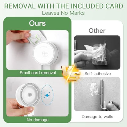 LUXEAR Suction Hooks Powerful Vacuum Suction Cup Hooks-2PACK Razor White - size: 2 Pack Razor