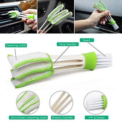 8pcs Handheld Groove Gap Cleaning Tools Door Window Track Cleaning Tools Groove Corner Crevice for Sliding Door Tile Lines Shutter Car Vents Air Conditioner Keyboard