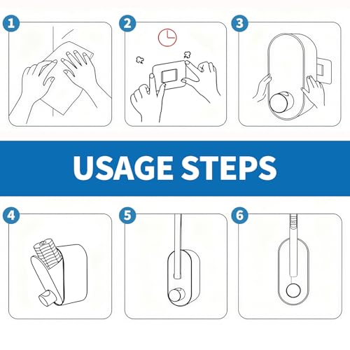 SOPAMI Disposable Toilet Cleaning System, Toilet Wand Kit with 16 Refills, 17-Inch Handle, Wall-Mounted or Floor-Standing Holder for Routine Bathroom Cleaning