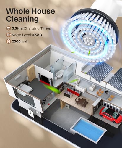 LyriFine Electric Spin Scrubber, New Full-Body IPX7 Waterproof Bathroom Cleaner Brush, Shower Scrubber with Long Handle & 2 Speed, Heads Replacement, Cleaning Supplies for Tub Shower Tile Floor - color: Classic Black