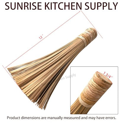 Bamboo Wok Brush (12") - size: 12 Inch