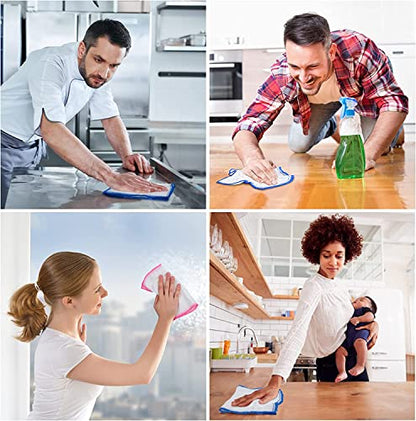 OnBrand Naturally Wood Fiber Cleaning Cloth, 20 Pack (12" x 10.7" Each) | Reusable Kitchen Washcloths, 8 Layers High-Density Super Absorbing Dish Cloths for Washing Dishes, Dish Towels, Long-Lasting - size: 20 PACK