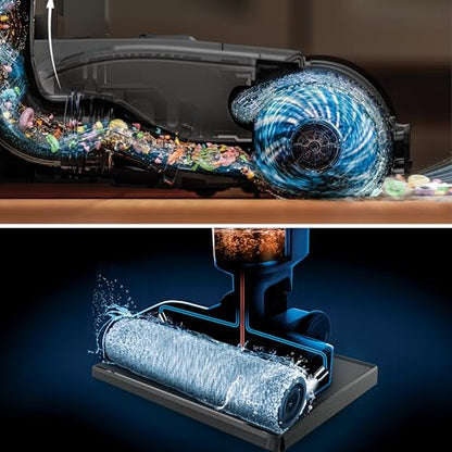 Shark HydroVac MessMaster Wet Dry Corded Vacuum Cleaner, 3-in-1 Multi-Surface Vacuum Mop & Self-Cleaning System, Lightweight, Powerful Suction, for Hard Floors & Area Rugs, Navy, WD161 - style: Corded w/ Essential