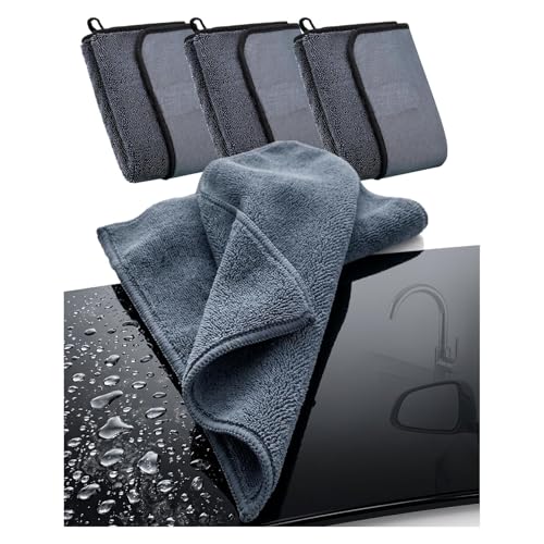 Cloth Cleaning Towels, Car & Bathroom Cleaning Cloth, 9X Ultra Absorbent, Nanofiber Microfiber Cloths, Streak-Free Shiny Wipes,3pcs - size: 3pcs