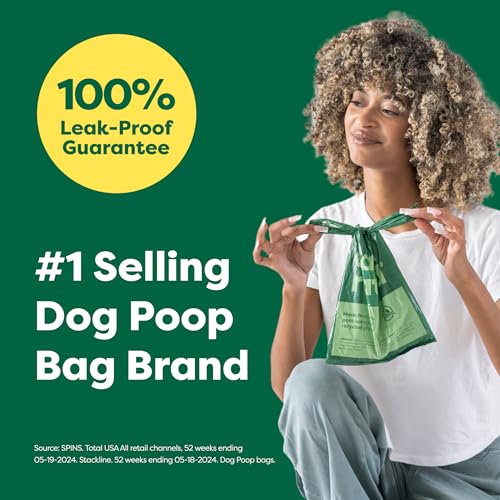Earth Rated Dog Poop Bags with Handles, Extra Wide, Easy Tie and Guaranteed Leakproof, Unscented, 120 Handle Bags - size: 120 Handle Bags (Box), style: Unscented