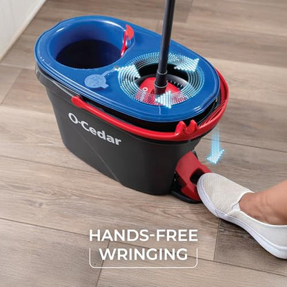 O-Cedar RinseClean Spin Mop & Bucket System | Clean with Clean Water | Removes 99% of Bacteria - color: Rinseclean Spin Mop & Bucket