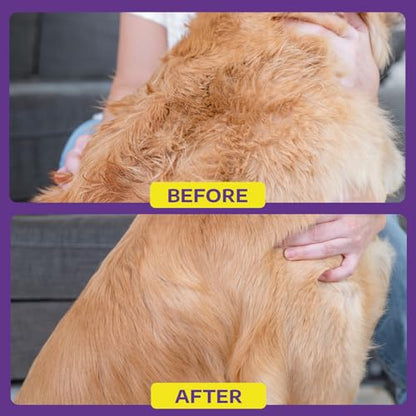 Hertzko Cat and Dog Dematting Tools Single Sided Dog and Cat Dematting Comb - for All Pets - Effortlessly Removes Tangles, Mats, and Loose Fur - Safe, Easy Grooming for Cats and Dog - Large - size: 10 Teeth