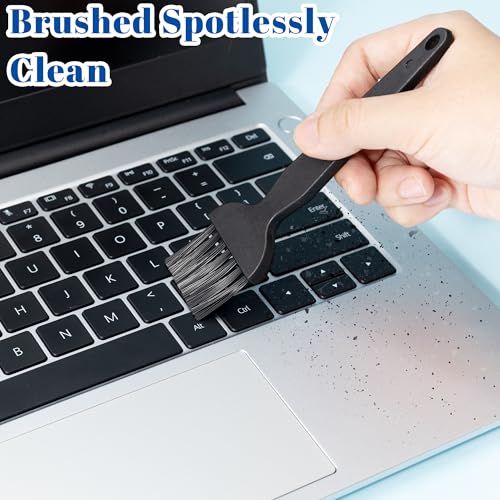 SIMPOR 6 PCS Nylon Keyboard Cleaning Brush Kit, Anti Static Brushes with Keycap Puller, Electronic Cleaning Brushes for Laptop Computer Dust Removal