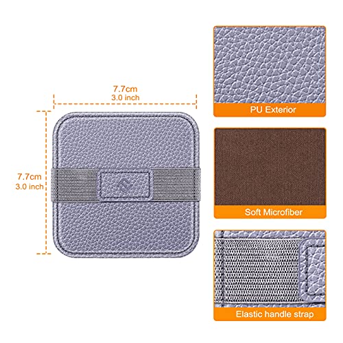 Fintie Screen Cleaning Pad, [4 Pack] Soft Cloth Wipes Screen Cleaner with Elastic Strap for iPad, iPhone, MacBook, Tablets, Laptop (Blooming Hibiscus) - color: blooming hibiscus