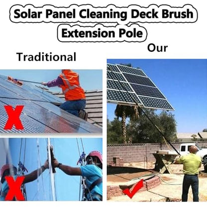 Professional Window Cleaning Kit Extendable Washing Pole Squeegee Window Cleaner Set Adjustable Telescopic Poles Water Fed Brush for Window Solar Panel High-Altitude Clean 9m/30FT - size: 9m/30FT