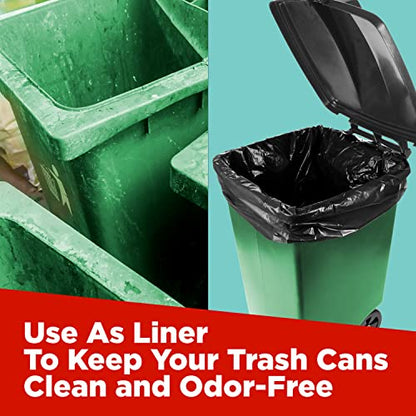 Toughbag 40-45 Gallon Trash Bags Heavy Duty (100 Count) - 39, 40, 42, 44 Gallon Trash Bags for Contractors, Commercial, Home, Kitchen - Made in USA - size: 250 Count (Pack of 1)