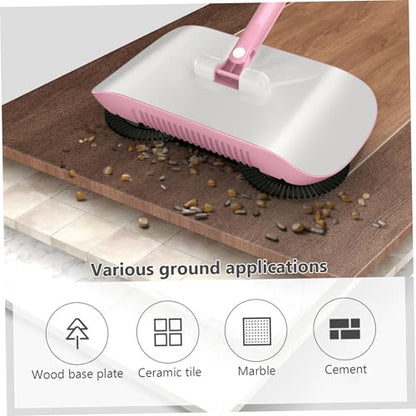 Hand Push Sweeper Manual Vacuum Sweeper 2 in 1 Hand Push 180 Degree Rotating Sweeping Mop Crumb Vacuum Cleaner Home Cleaning Tool for Sweeping Style2 - color: Style2