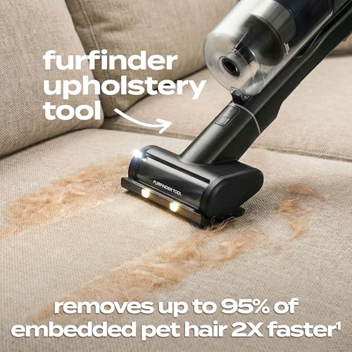 Bissell PowerClean FurGuard Self-Standing Cordless Vacuum w/Self-Cleaning Brush Roll, Wall Mount, Upholstery Tool & Bright Headlights, Amazon Exclusive Limited Edition Color, Coastal Clean, 4039A - style: PowerClean FurGuard Coastal Clean
