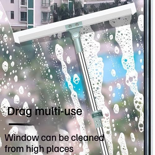 Flex Edge Broom, Silicone Floor, Retractable Handle with Grip, Rubber Cleaning Tool, Home Squeegee Broom with Streamlined, Sturdy Room Care Gear for Kitchen 13.77 inches - size: Silicone floor scraper