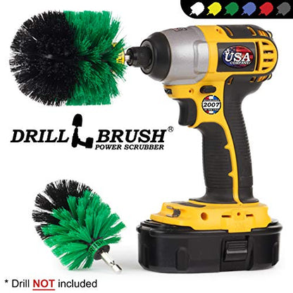 Drill Powered Kitchen Cleaning Supplies - Kitchen Scrubbing Accessories - Drill Brush Household Cleaner - Oven Cleaning Tool - Stovetop Scrubber Brushes - Kitchen Sink Scrub Brush - Frying Pan Brush - color: Green